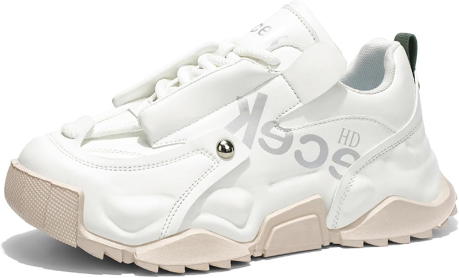 

Мужские прогулочные платформенные туфли Мужские модные кроссовки для увеличения роста Повседневные удобные кроссовки с противоскользящей танкеткой Легкие ретро повседневные обувь Размеры 6.5-13 Houdbdol, белый