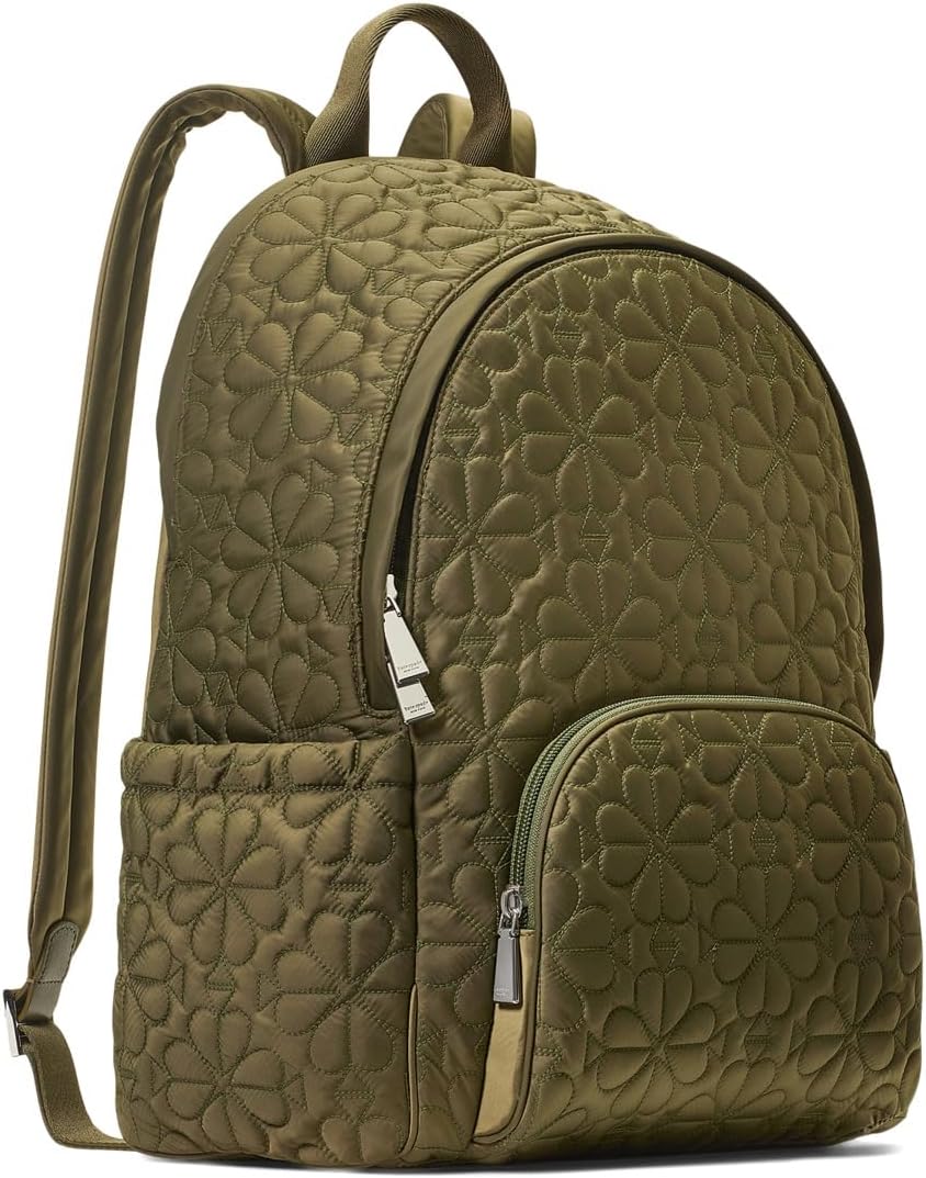 

Рюкзак Kate Spade New York Tilly Quilted Fabric Large Backpack, цвет Oolong Green