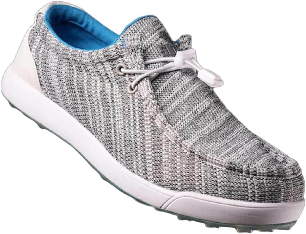 

Мужские гольф обувь SKONI без шипов, На липучке, Легкие, серый