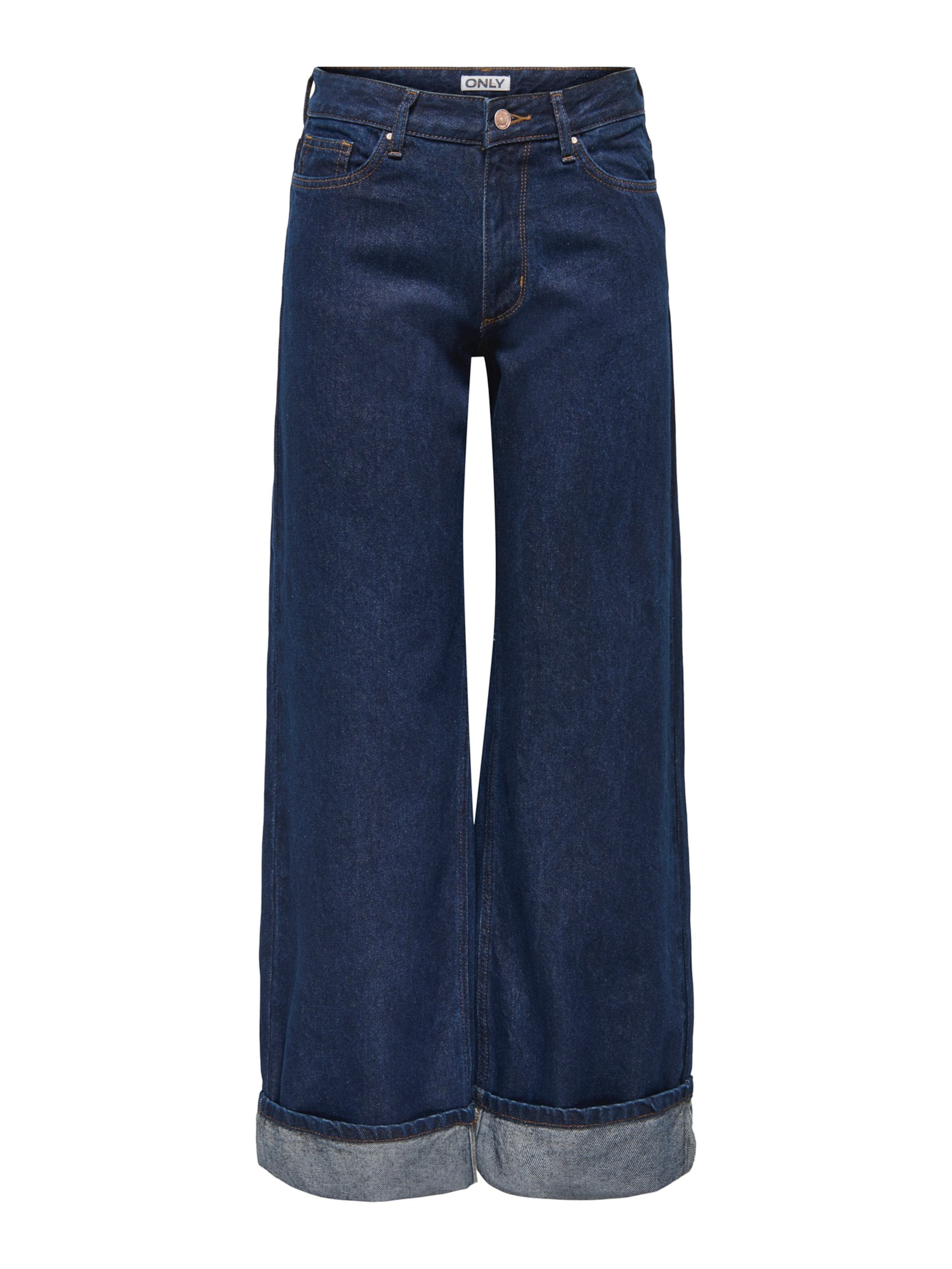 

ONLY Широкие джинсы 'ONLElla' в темно-синем цвете
