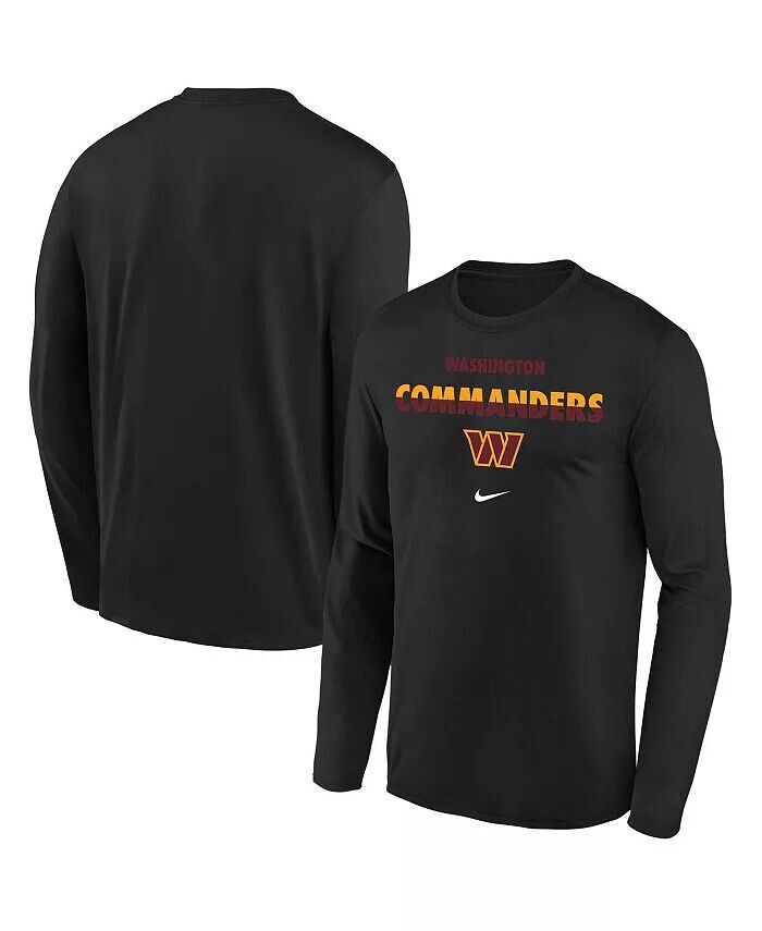 

Черная футболка с длинными рукавами Big Boys Washington Commanders Team Nike
