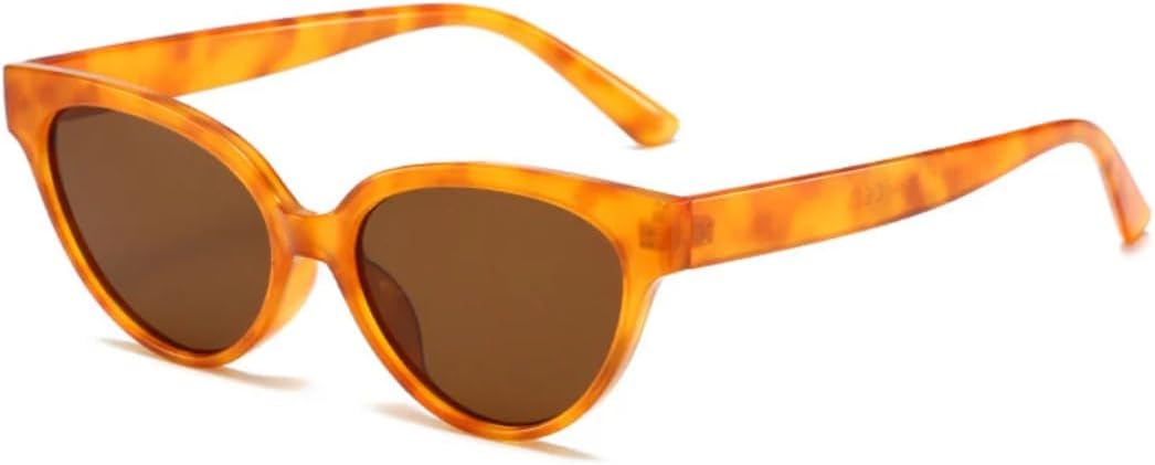 

Маленькие солнцезащитные очки «кошачий глаз» из геля для женщин, модные, с градиентным переходом, защита от УФ-излучения UV400, для мужчин, в стиле ретро TYUVIVO, Amber Tea