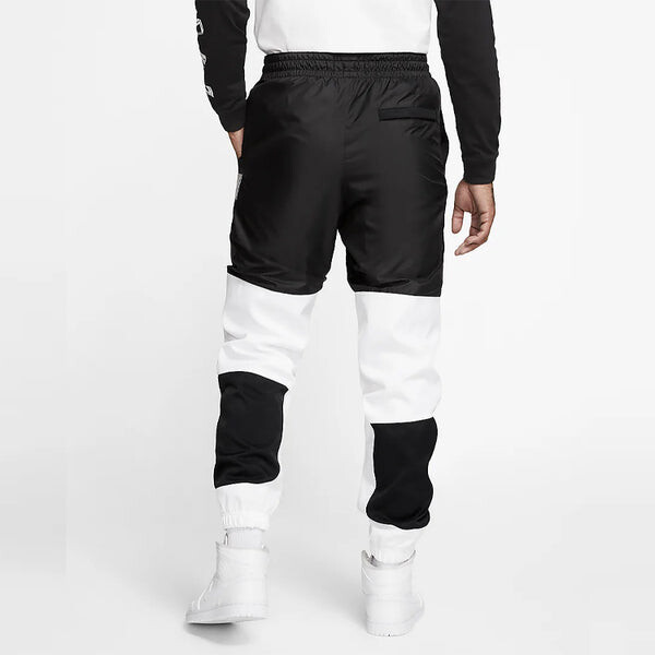 Спортивные штаны Air Jordan Air 11 Black White Splicing Sports Pants Long Pants Black White Colorblock, белый — фото 4