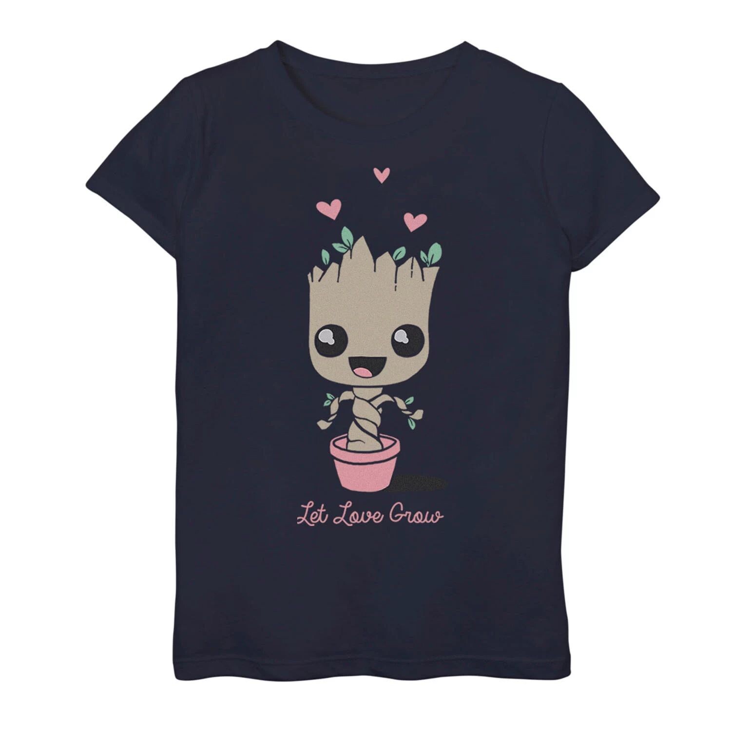 

Футболка Marvel Groot с рисунком «Groot Let Love Grow» для девочек 7–16 лет Marvel