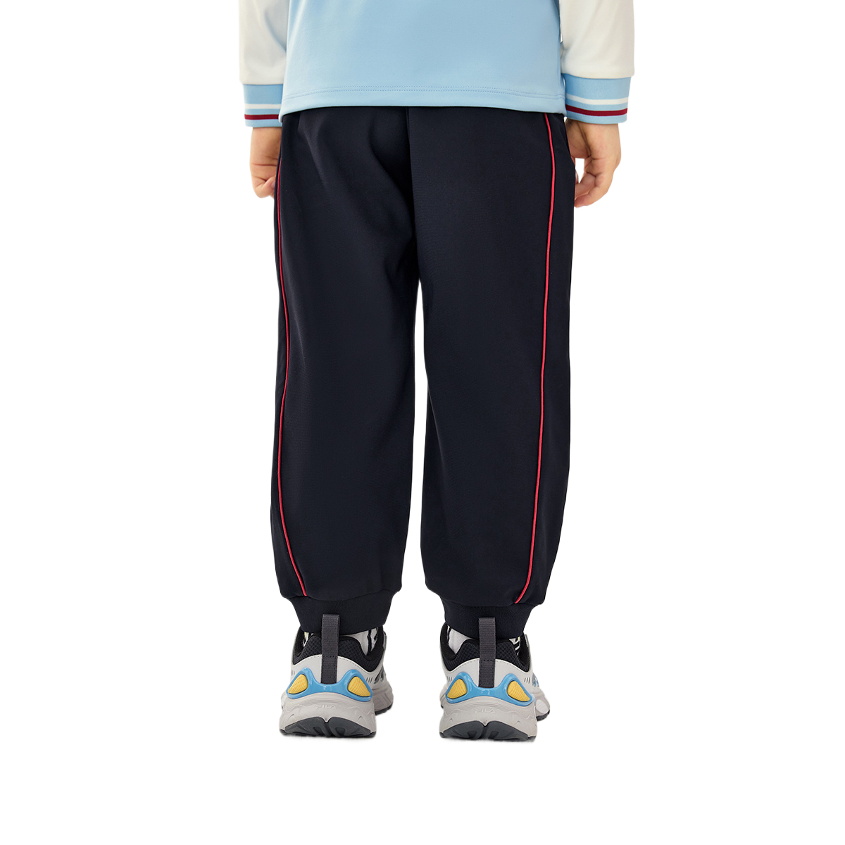 Трикотажные спортивные штаны для детей 3-7 лет FILA KIDS, синий — фото 4