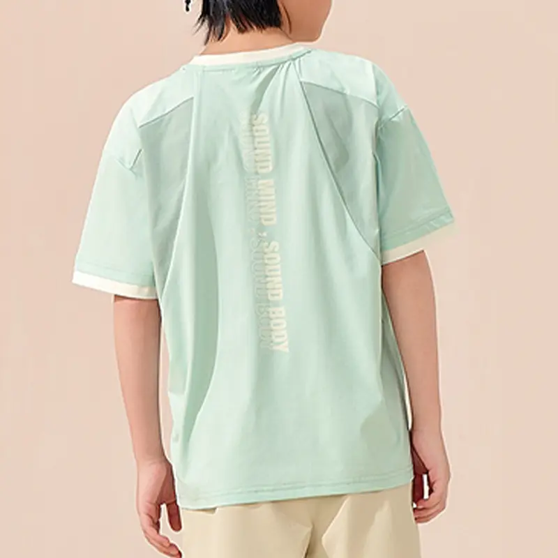 Urban Light Trend T Shirt 4009 Green Gray для детей 3-7 лет ASICS, зеленый — фото 4