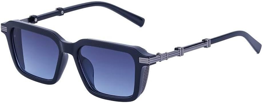 

Маленькие прямоугольные солнцезащитные очки в стиле панк для мужчин и женщин, роскошные винтажные солнцезащитные очки в стиле стимпанк, мужские очки-абажуры LVTFCO, C5grayblue