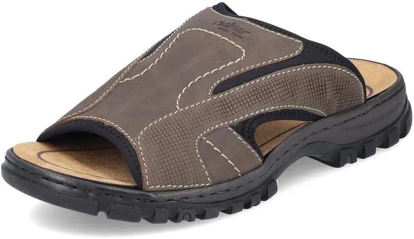 Rieker Мужские мюли 25093, Мужские тапочки, Brown 25