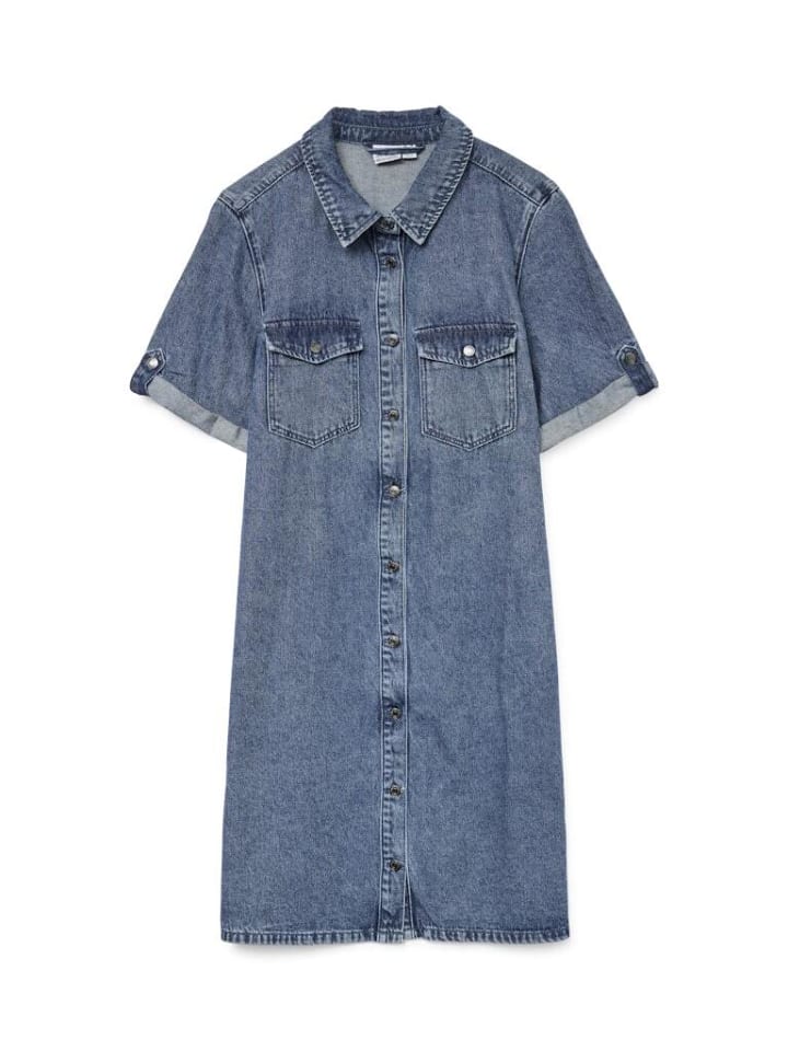 

Платье до колена Vero Moda, цвет medium blue denim