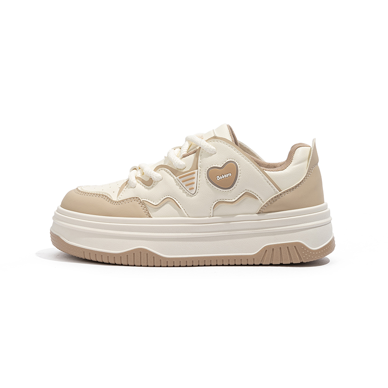 

Антискользящие износостойкие низкие детские скейтерские кроссовки Babaya, хаки