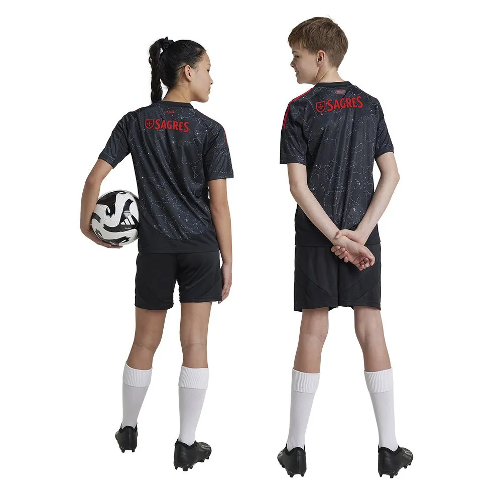 Футболка с коротким рукавом adidas Benfica 24/25 Away junior, черный — фото 2