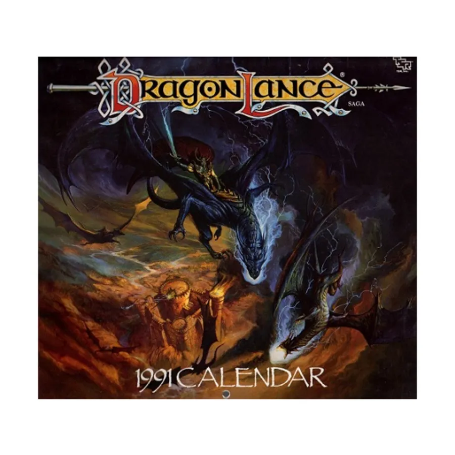 

Календарь Копья Дракона на 1991 год, Dragonlance - Calendars, Software & Miscellaneous