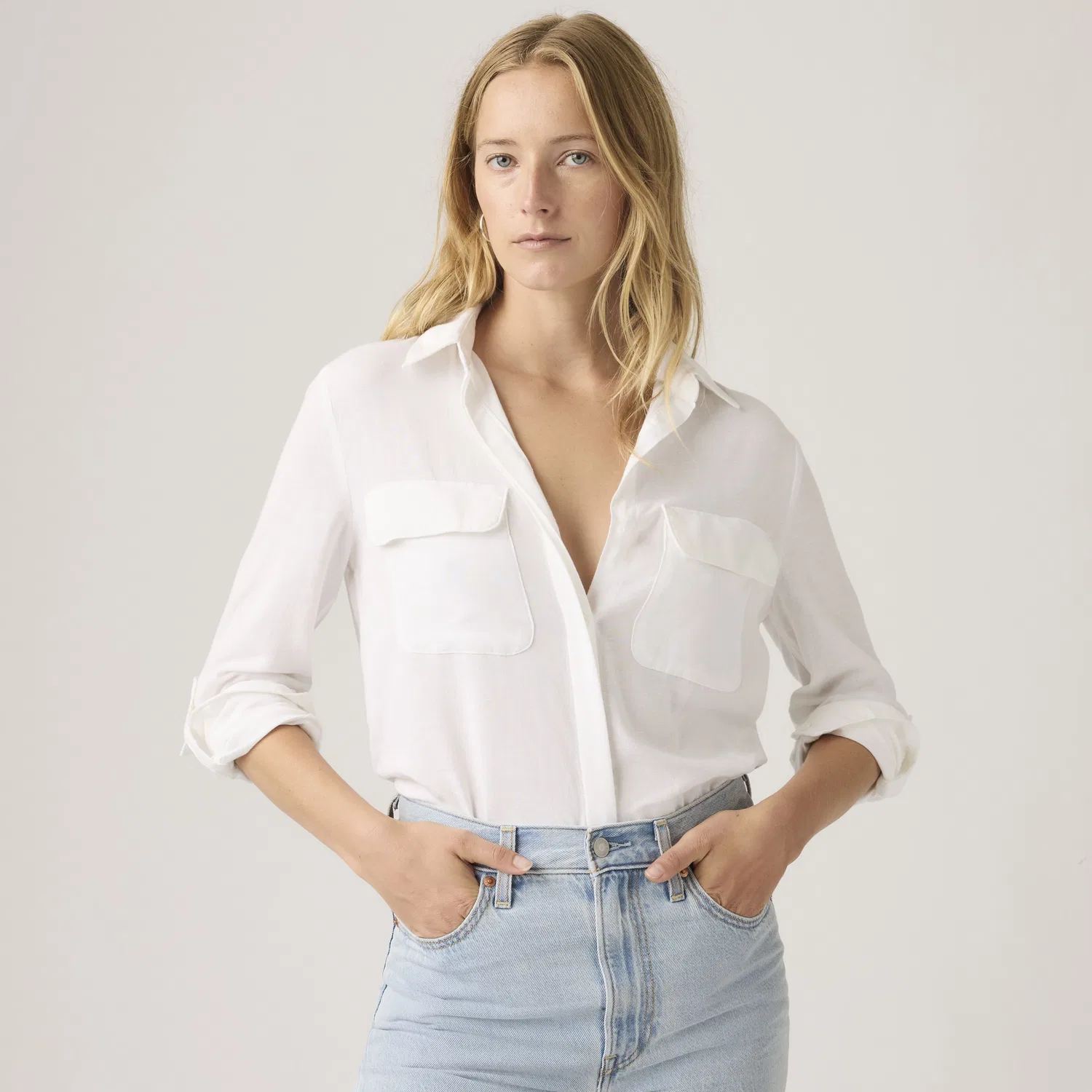 Рубашка из льна Elaine Utility Levi's, White