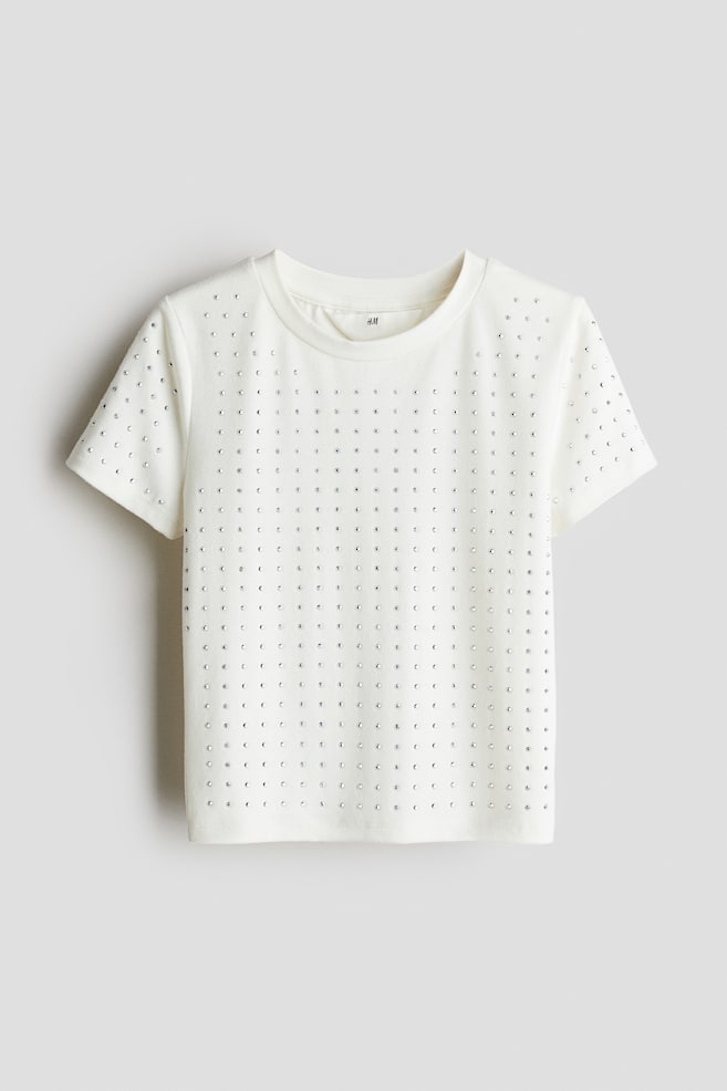 

Рубашка с заклепками H&M, белый