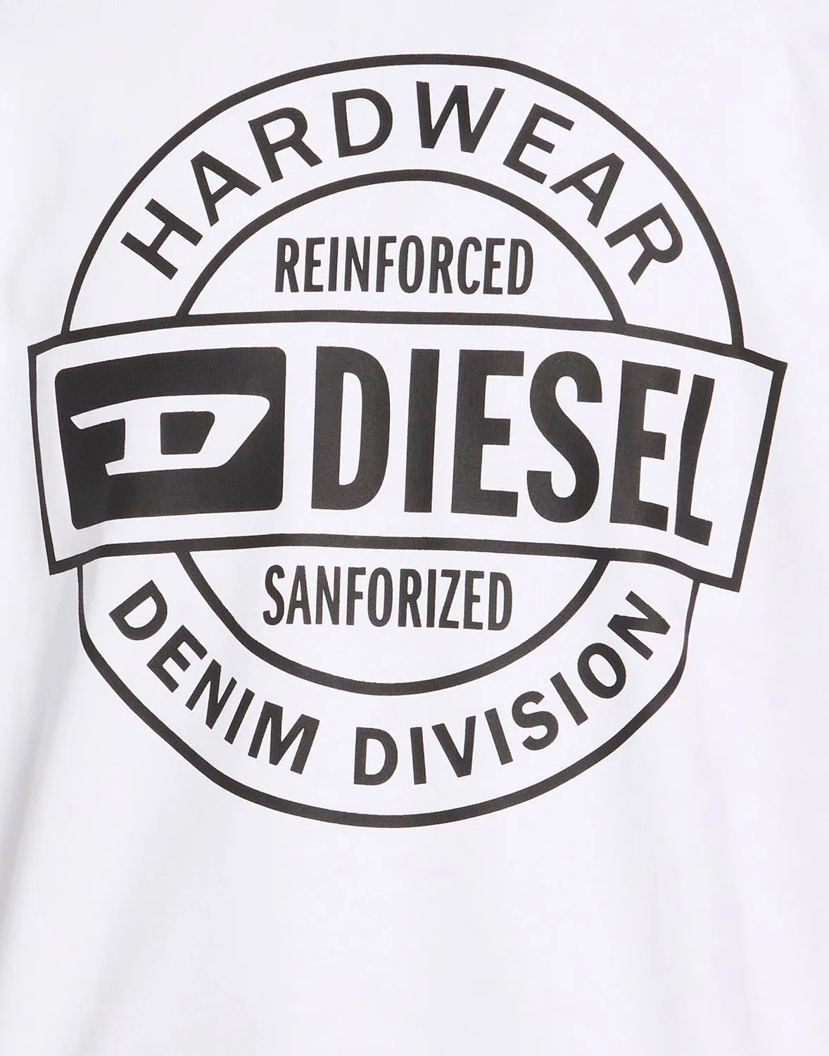 Свитшот с принтом DIESEL белый — фото 4