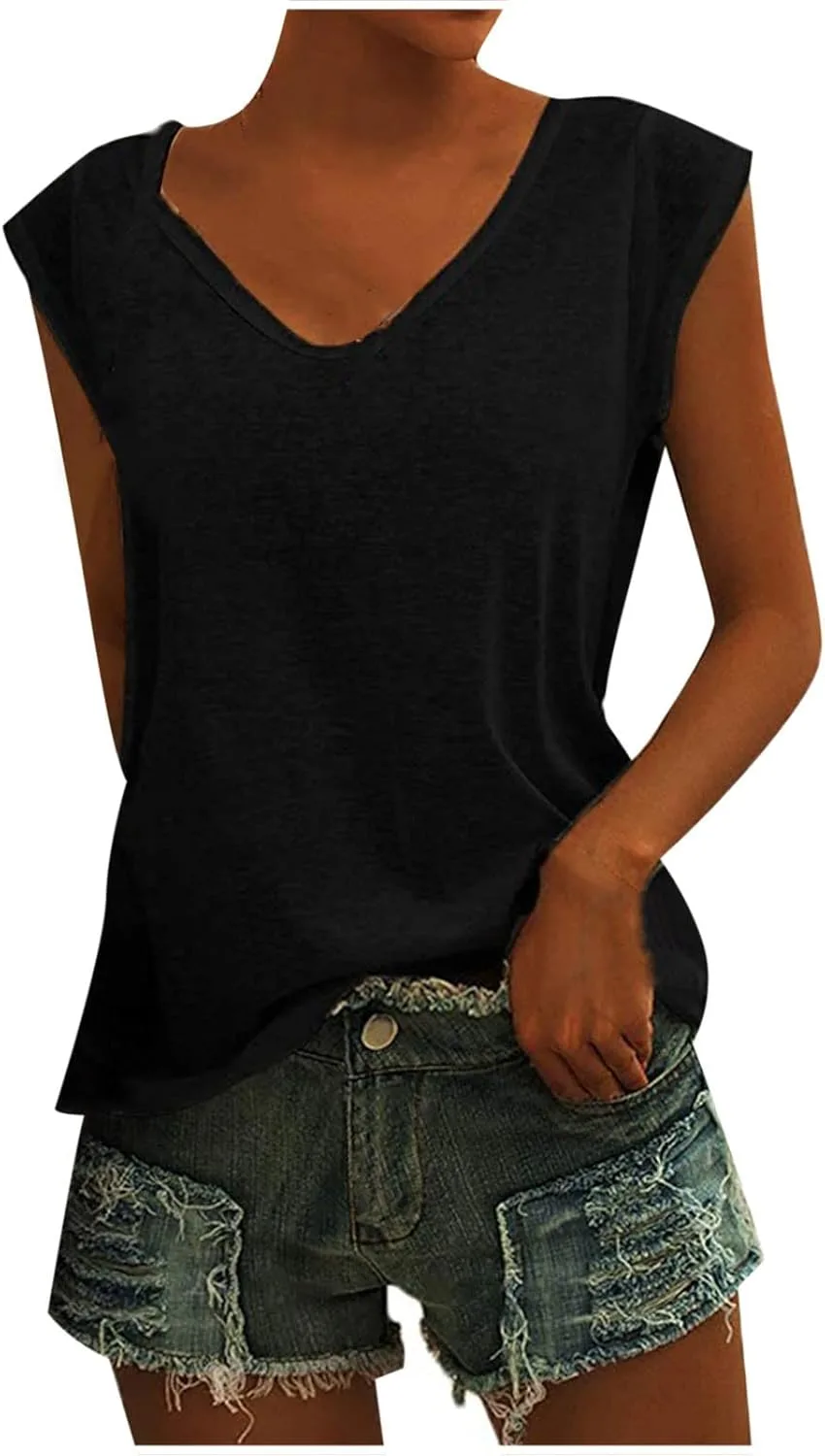 Женская майка с каплевидным вырезом Casual Basic Tees