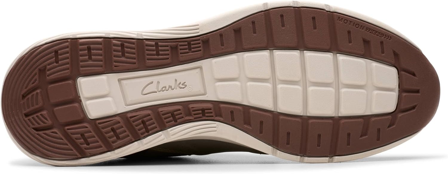 Мужские кроссовки Clarks Motion Trek, Taupe Combi Nubuck — фото 4