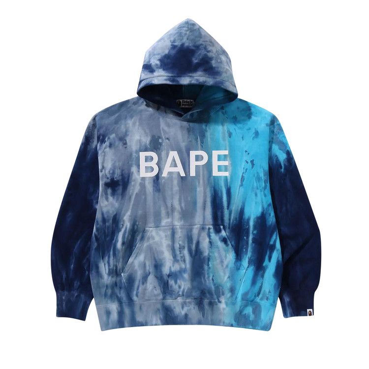 

Худи BAPE Ice Dye Relaxed Fit Pullover Hoodie, Blue