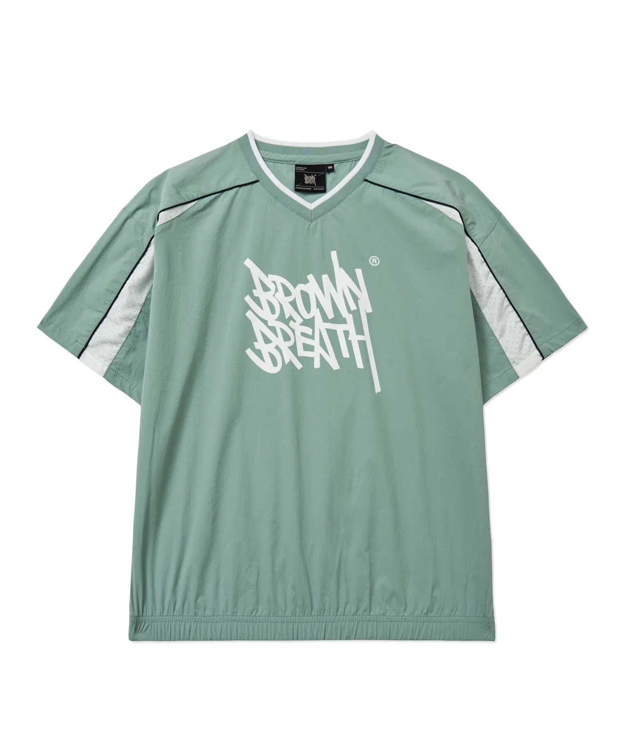 Детская футболка Brownbreath Kids с лёгким плетением, мятная — фото 2