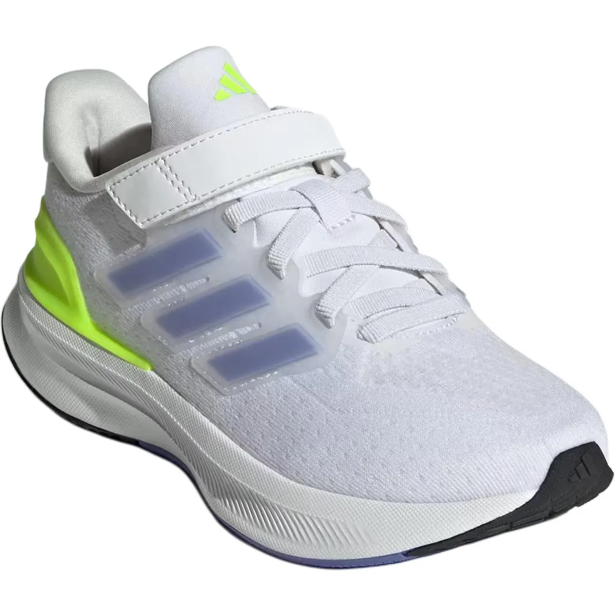 Adidas ULTRARUN 5 противоскользящие износостойкие низкие кроссовки для детей, белые, возраст 3-7 лет — фото 4