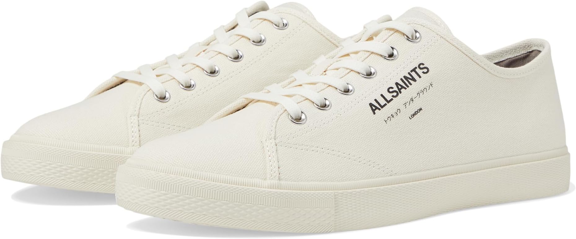 

Кроссовки AllSaints Underground Canvas Low Top, цвет Off White