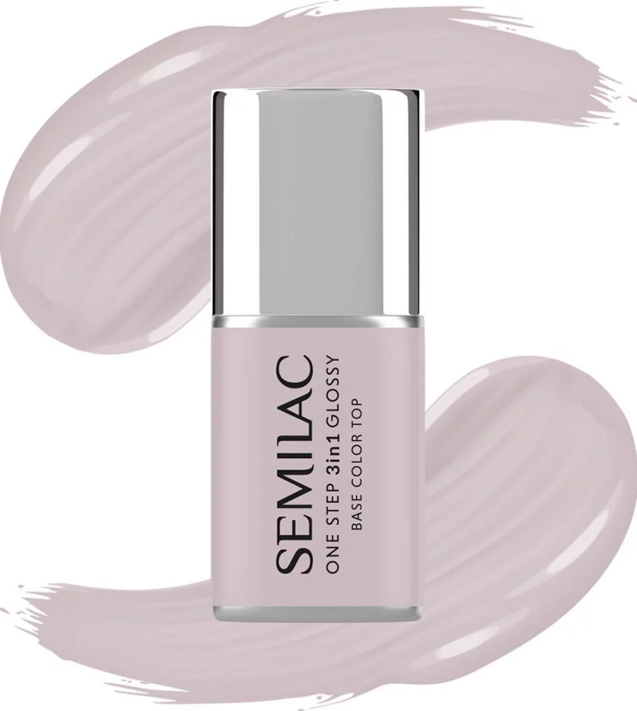 

УФ-лак для ногтей Semilac 3in1 UV-Nagellack Glossy Barely Pink