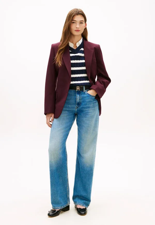 Джинсы средней посадки свободного прямого кроя, джинсы-клеш Tommy Hilfiger, Blue — фото 2