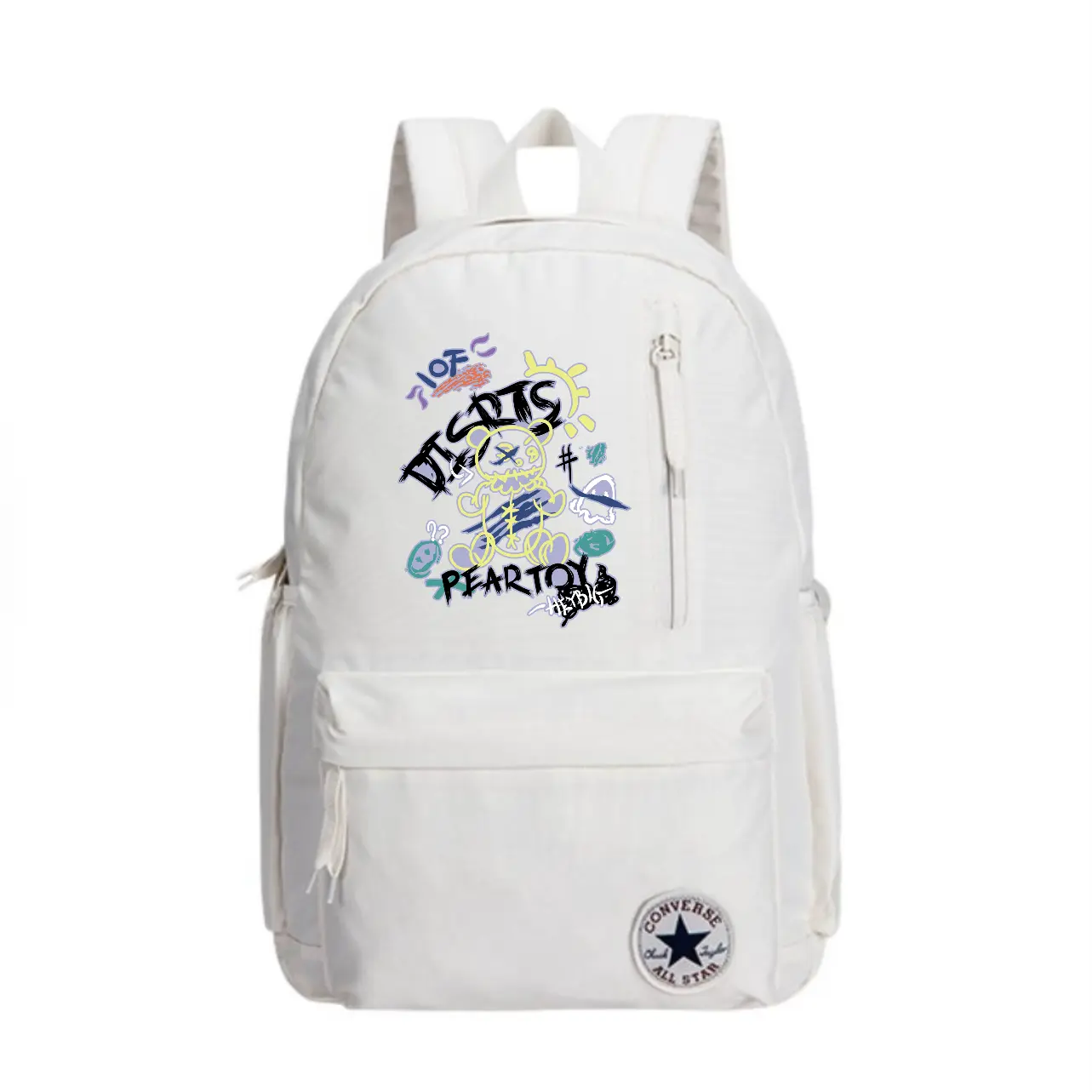

Converse Полиэстеровый рюкзак средний унисекс белый, Graffiti Bear