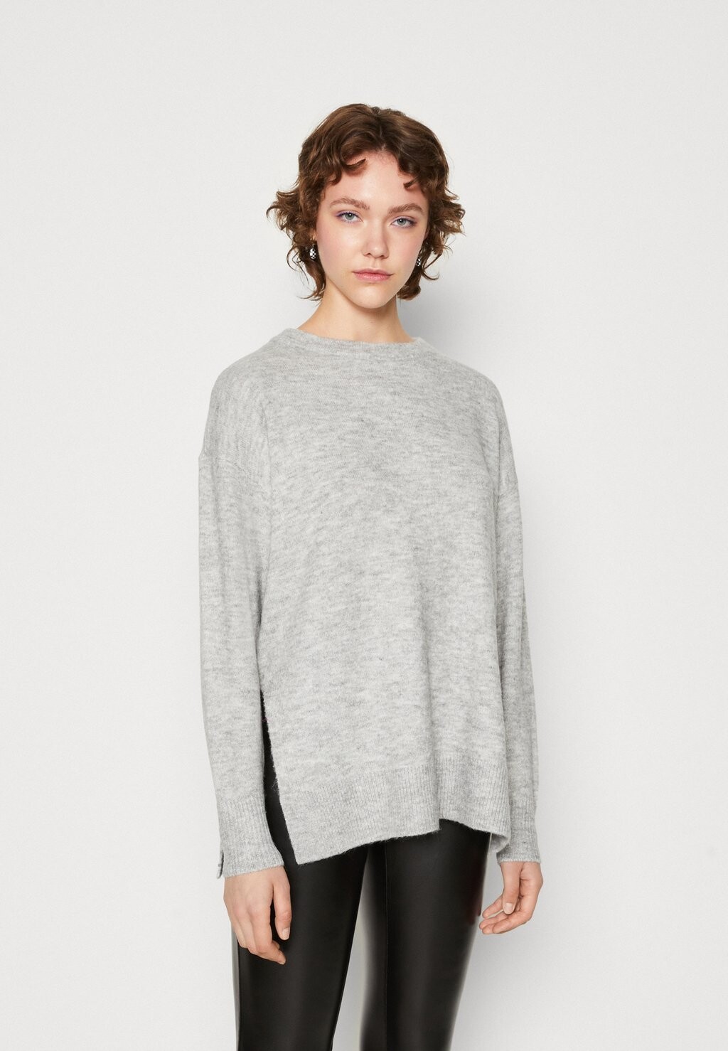 

Свитшот Vero Moda VMFILUCA O NECK LONG, цвет light grey melange