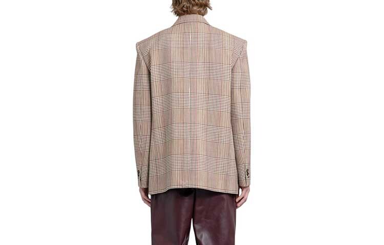 Деловой костюм мужской бежевый Bottega Veneta, бежевый — фото 2