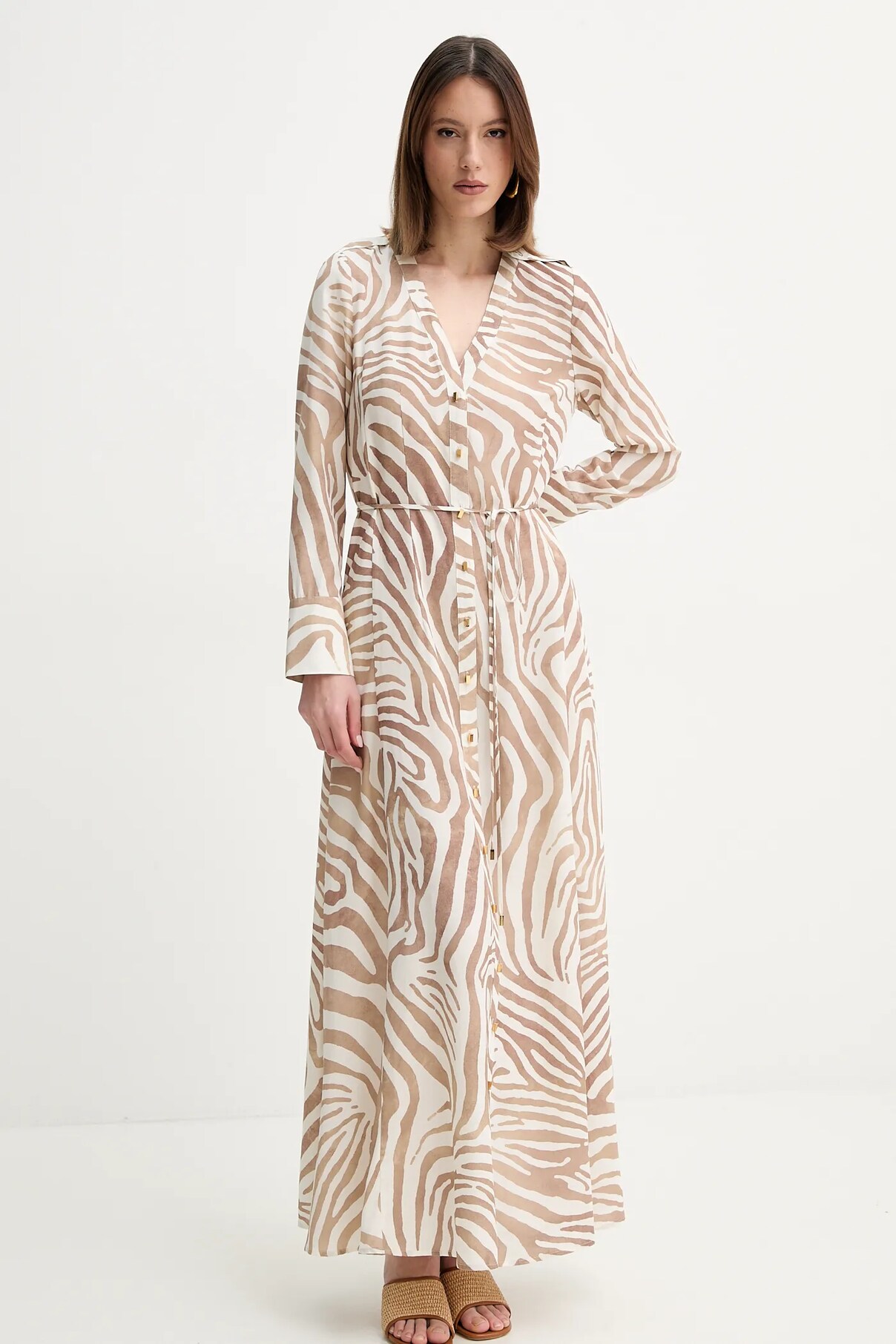 

Платье из льняной смеси GISELLE Marciano Guess, бежевый