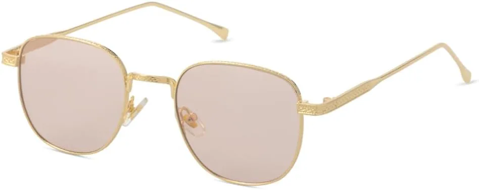 

Ретро металлические солнцезащитные очки для женщин и мужчин, солнцезащитные очки для вождения, градиентные, женские и мужские, UV400 LANGSER, C2 Gold Pink