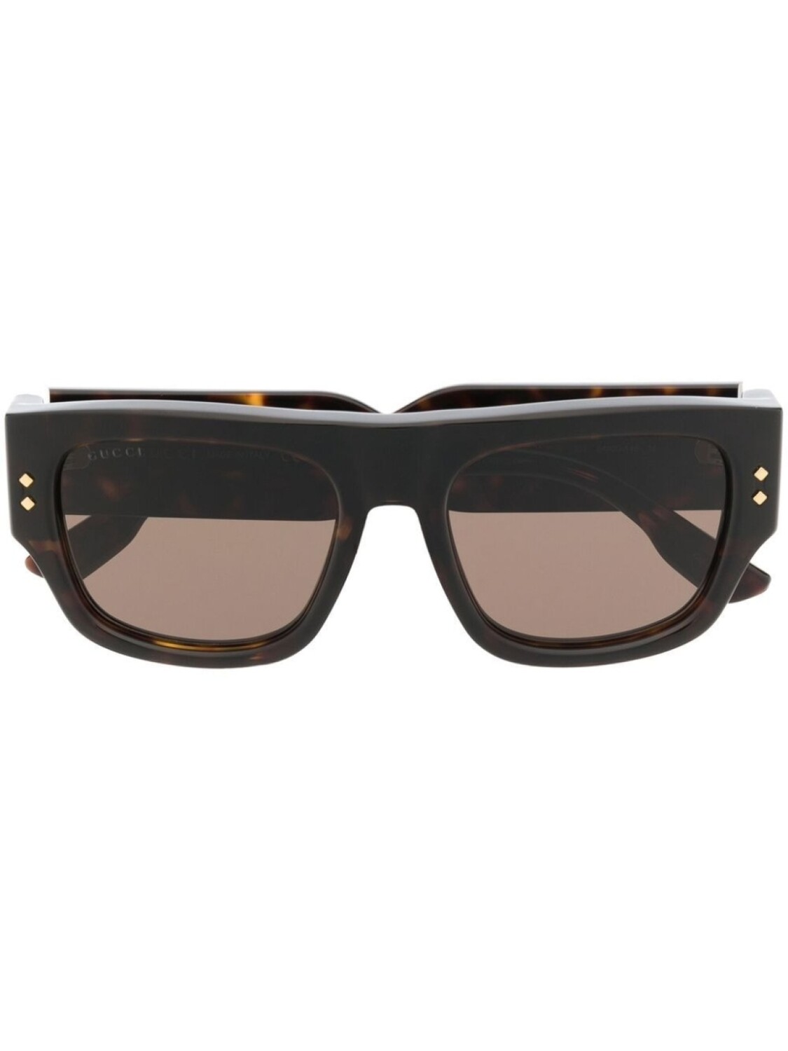

Gucci Eyewear солнцезащитные очки GG1262S в квадратной оправе, коричневый
