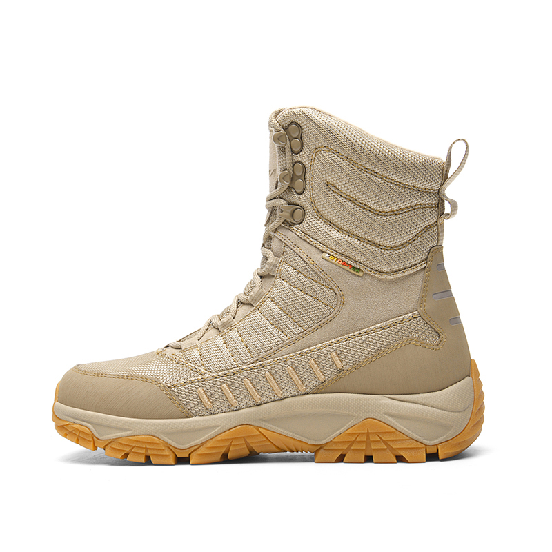 

GLUNA Кроссовки для альпинизма и походов унисекс высокие экрю, цвет 68935 Sand