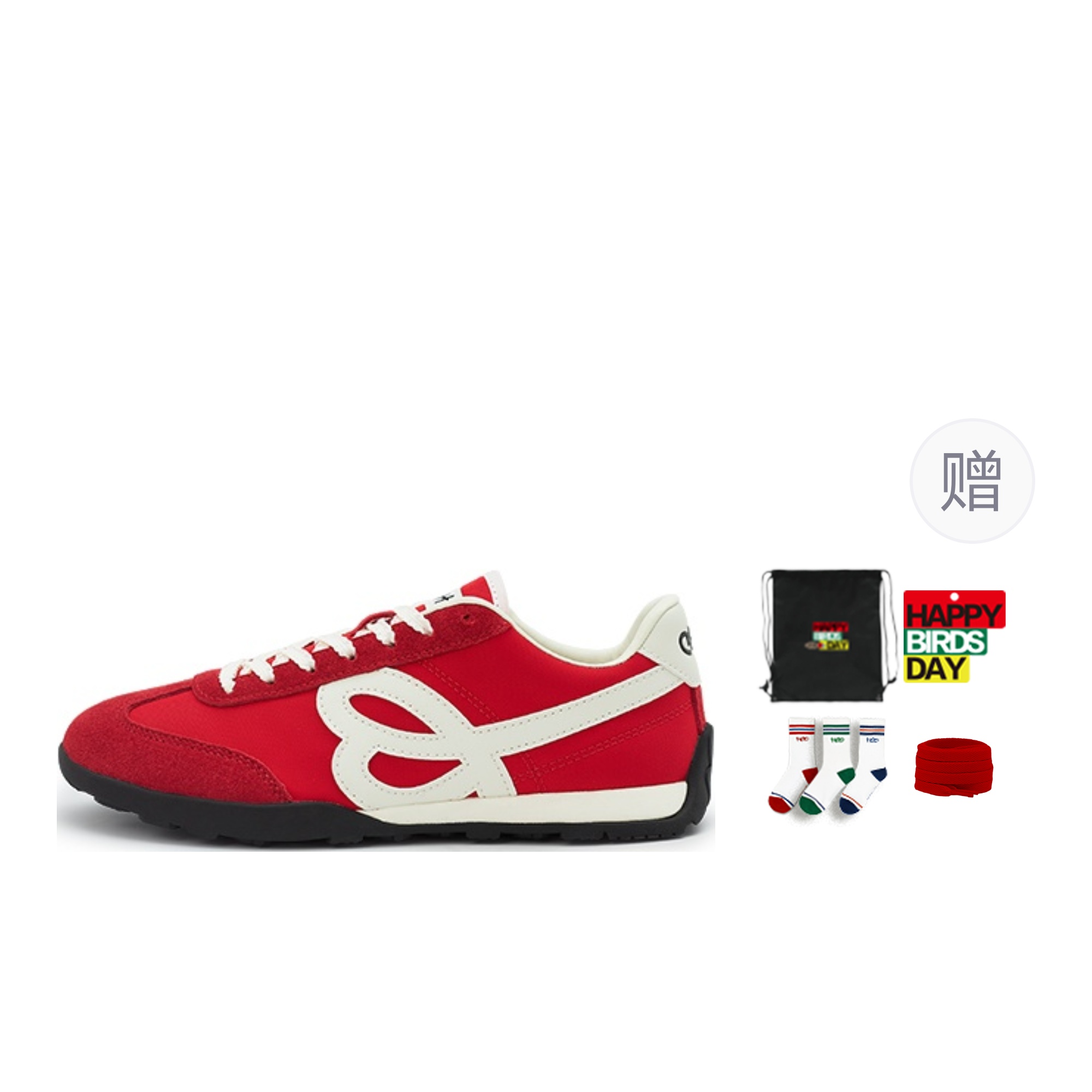 HBD Vintage Trendy Cortez Shoes с амортизацией, противоскользящие, износостойкие, дышащие, легкие HAPPY BIRDS DAY, field зеленый (gift included) — фото 3