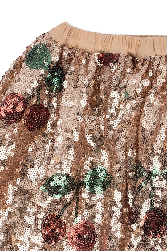 Детская юбка STARLA SEQUIN SKIRT Konges Sløjd, бежевый — фото 3