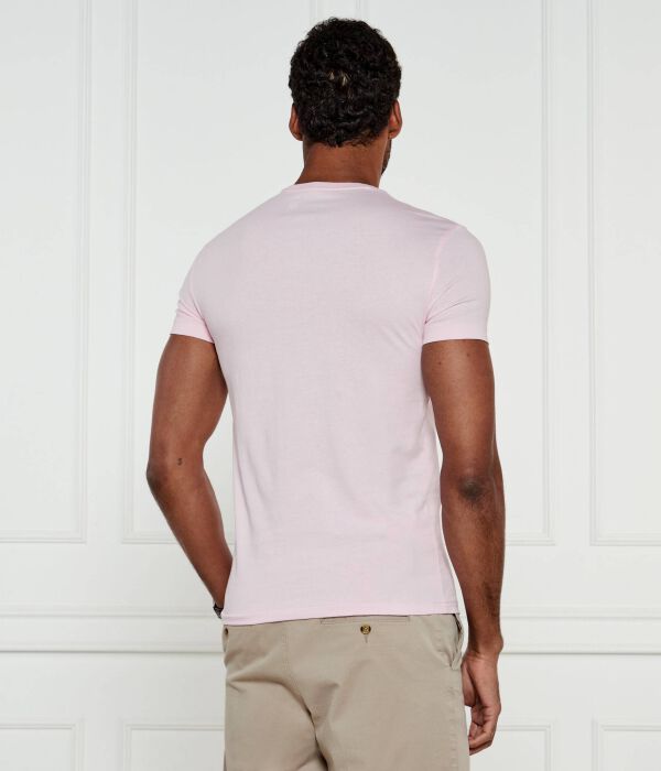 Футболка Polo Ralph Lauren Slim Fit, розовый — фото 3