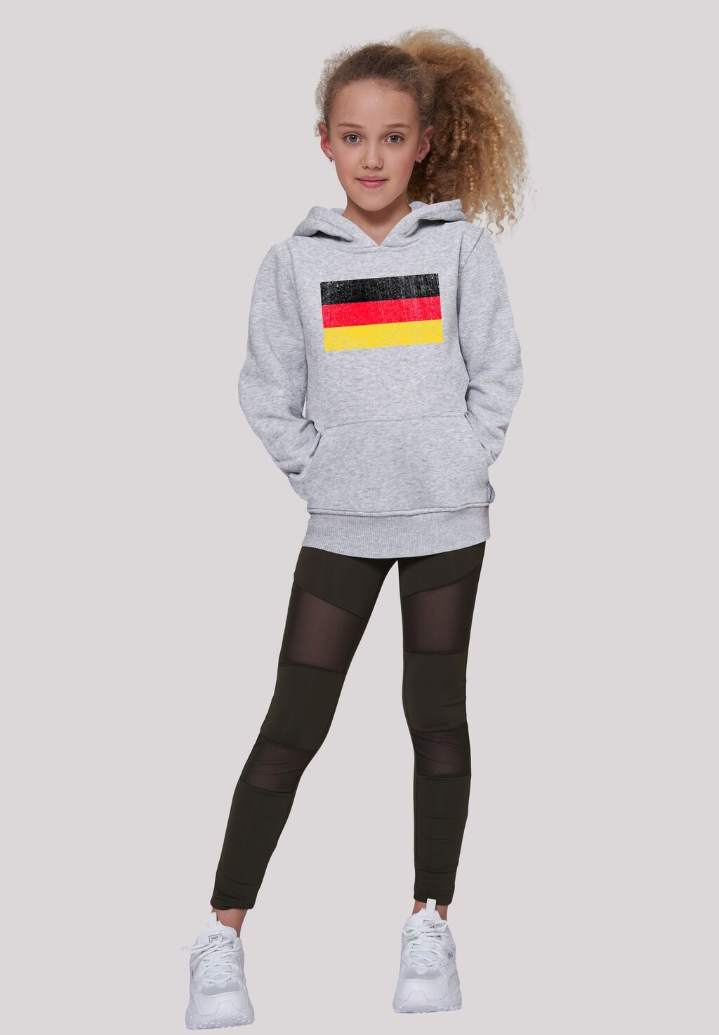 

Толстовка GERMANY DEUTSCHLAND FLAGGE DISTRESSED F4NT4STIC, цвет heather grey
