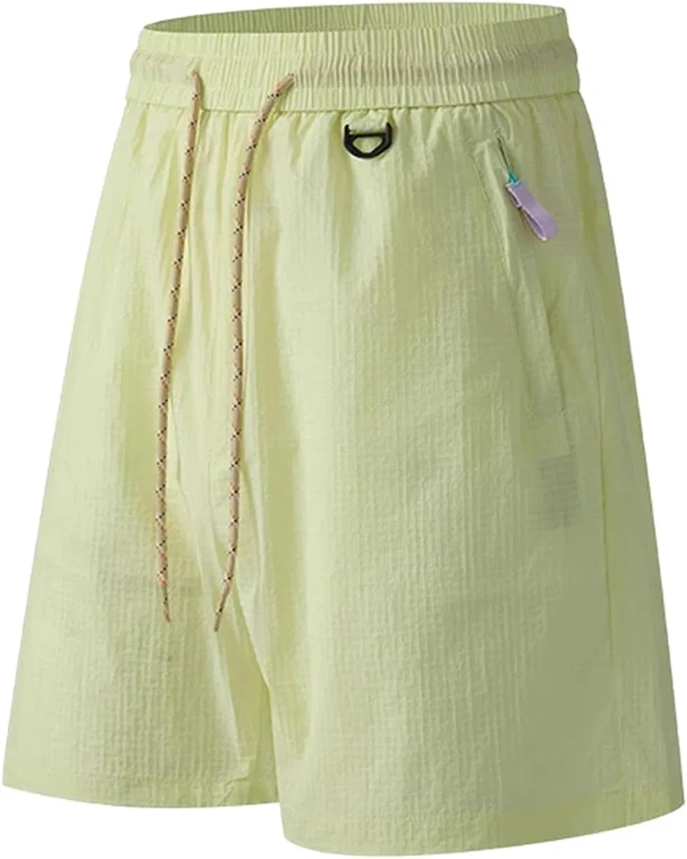 Шорты мужские спортивные быстросохнущие, Polyester, Soft Mist Yellow