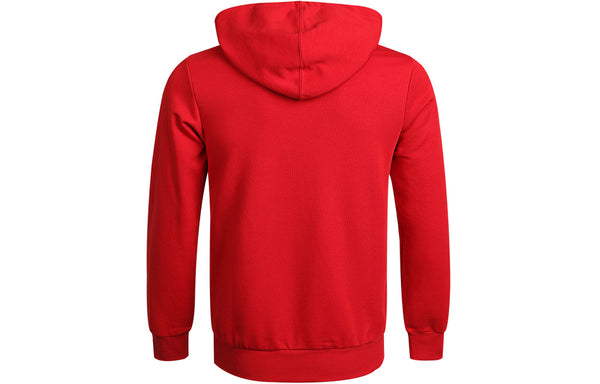 Толстовка m bl ft hd logo printing drawstring sports pullover red Adidas, красный — фото 2