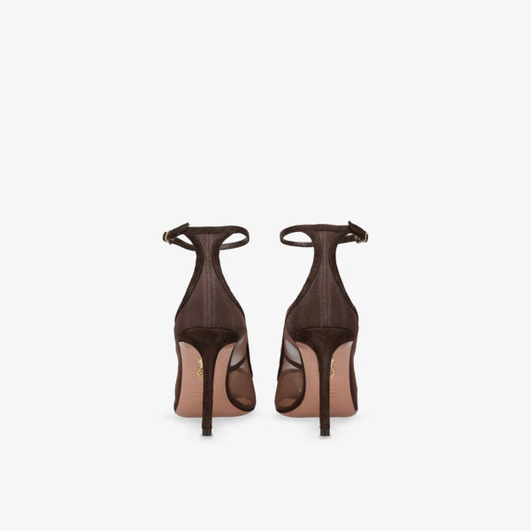 Туфли-лодочки Aquazzura Love Affair 105, коричневый — фото 4