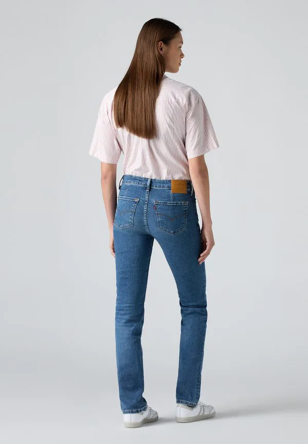712 узкие джинсы с прорезными карманами, зауженного кроя Levi'S, Blue Wave Mid — фото 3