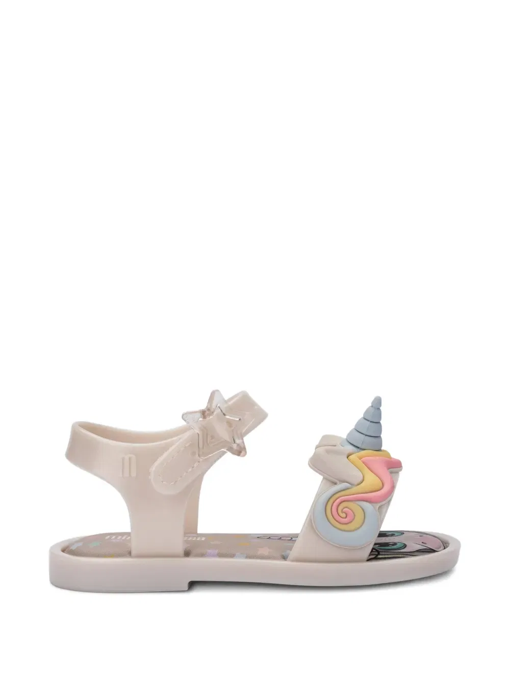Сандалии «Единорог и звезда» Mini Melissa, нейтральный