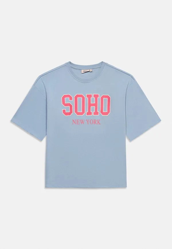 Футболка с принтом kogditta life soho Only Girls, Soft Chambray — фото 3