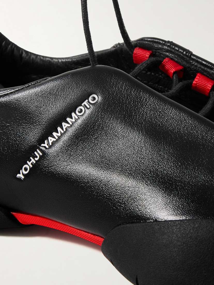 Кроссовки Y-3 regu из кожи Adidas Originals, черный — фото 4