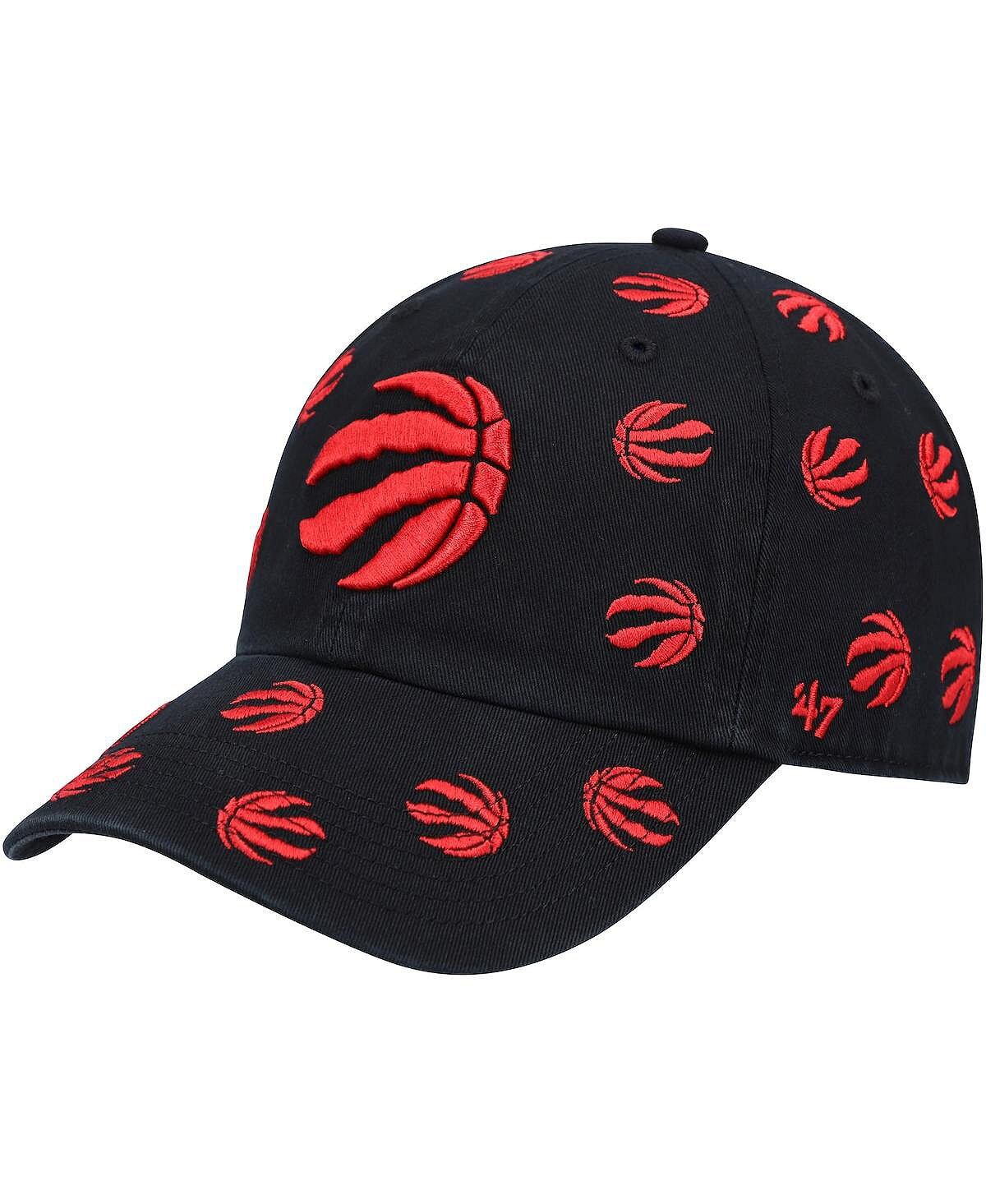 

Мужская черная регулируемая кепка Toronto Raptors '47 с конфетти и очисткой '47 Brand