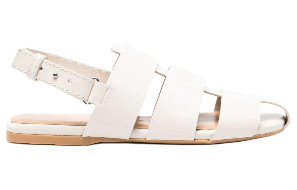 Сандалии-слингбэки рыбацкие из кожи JW Anderson, белые — фото 2
