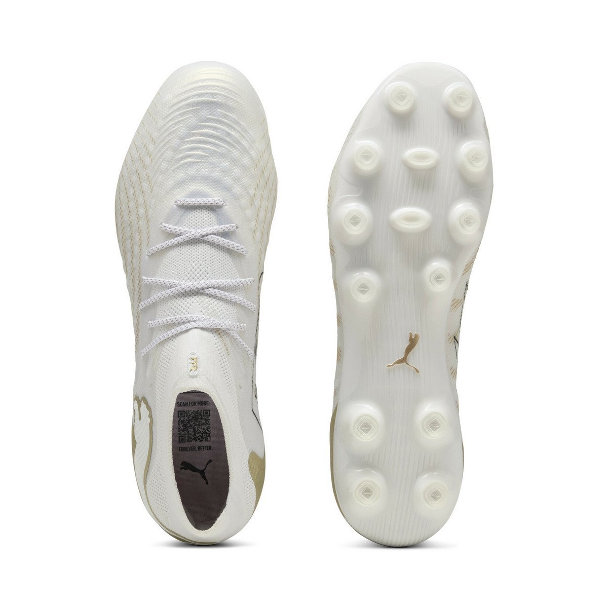 Мужские футбольные бутсы Future 9 Ultimate HG/AG PUMA, PUMA White-Meta — фото 4