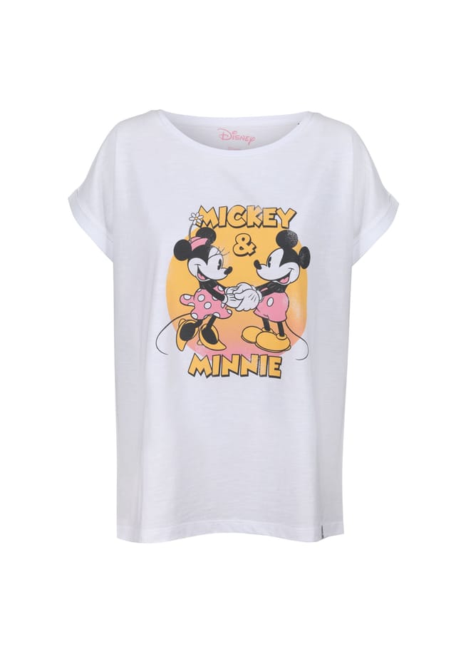 

Футболка Микки и Минни с классным принтом Disney Re:Covered, белый
