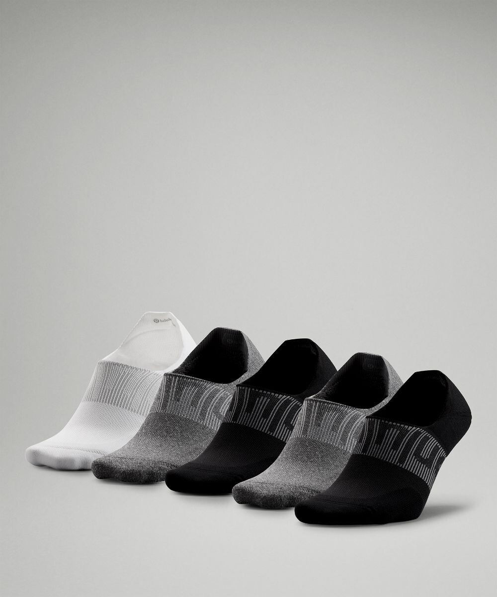 

Мужские носки Power Stride для неявки с активной хваткой 5 шт Lululemon, черный